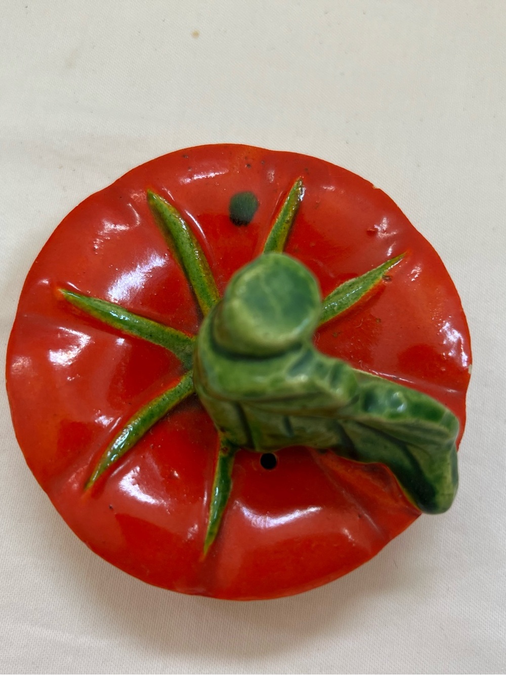 Tomato 5-Piece Tea Set Teapot Lid Sugar & Creamer Made In Occupied Japan Antique - Picture 13 of 16